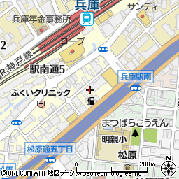 タイムズ兵庫駅南通第２駐車場周辺の地図