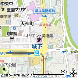 岡山市立オリエント美術館周辺の地図