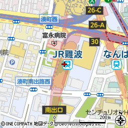マクドナルドＪＲ難波駅前店周辺の地図