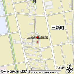 静岡県浜松市中央区三新町242周辺の地図