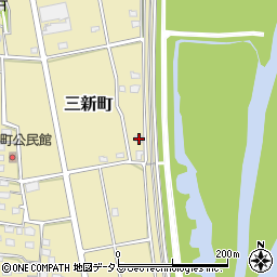 静岡県浜松市中央区三新町92周辺の地図