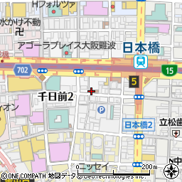 大阪千日前中央通郵便局 ＡＴＭ周辺の地図