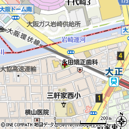 岩崎橋公園周辺の地図