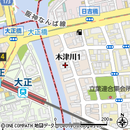 大阪スチール貿易株式会社周辺の地図