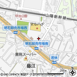 兵庫県明石市藤江（若林）周辺の地図
