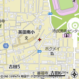 吉富平屋周辺の地図