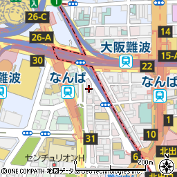 ラトーレなんば周辺の地図