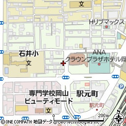 岡山県岡山市北区寿町4-20周辺の地図