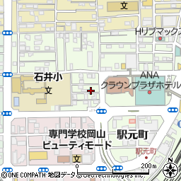 岡山県岡山市北区寿町4-3周辺の地図