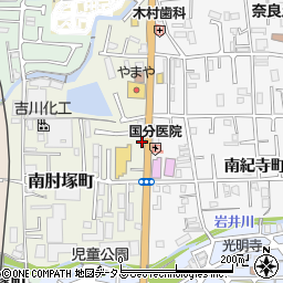 奈良県奈良市南肘塚町49-24周辺の地図