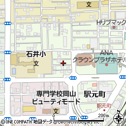 岡山県岡山市北区寿町4-4周辺の地図