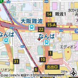 TCB東京中央美容外科　なんば院周辺の地図