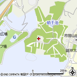 岡山市西大寺斎場周辺の地図