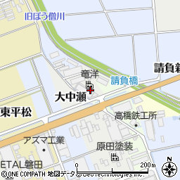 静岡県磐田市大中瀬1013周辺の地図