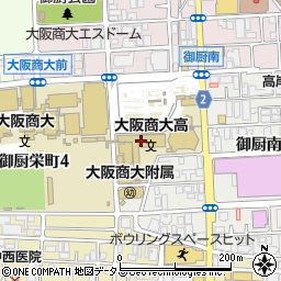 大阪商業大学高等学校周辺の地図