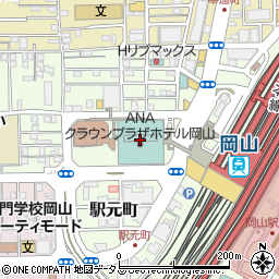 日本放送協会岡山放送局周辺の地図