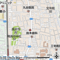 大阪電気安全サービス　東大阪調査センター周辺の地図