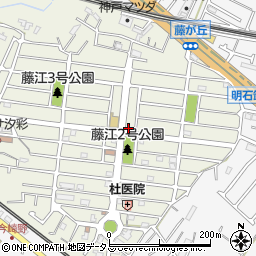 兵庫県明石市藤が丘周辺の地図
