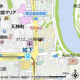 岡山市　歯科医師会周辺の地図