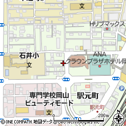 岡山県岡山市北区寿町4-19周辺の地図