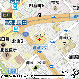 スギ薬局　長田店周辺の地図