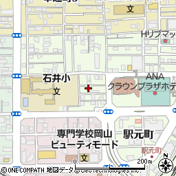 岡山県岡山市北区寿町4-13周辺の地図