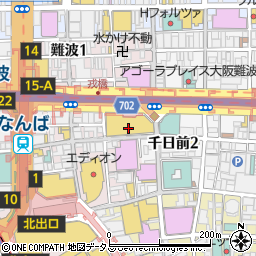 ビックカメラなんば店周辺の地図