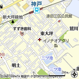 愛知県田原市神戸町東大坪26周辺の地図