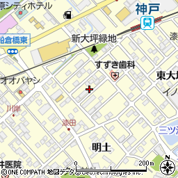 愛知県田原市神戸町新大坪32周辺の地図
