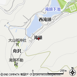 愛知県田原市田原町滝頭周辺の地図