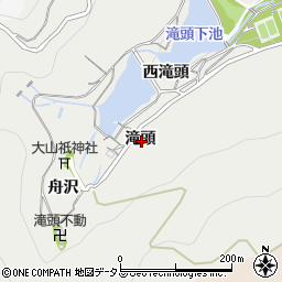 愛知県田原市田原町（滝頭）周辺の地図