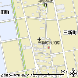 静岡県浜松市中央区三新町244周辺の地図