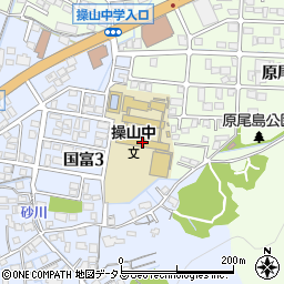 岡山市立操山中学校周辺の地図