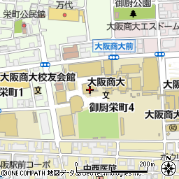 ファミリーマート大阪商業大学店周辺の地図