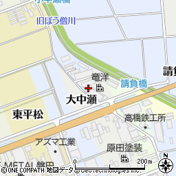 静岡県磐田市大中瀬1016周辺の地図