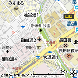 長田税務署周辺の地図