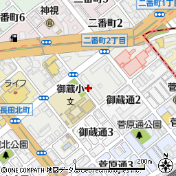 兵庫県神戸市長田区一番町周辺の地図