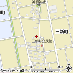 静岡県浜松市中央区三新町241周辺の地図