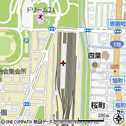 近鉄車両エンジニアリング株式会社　東花園作業場周辺の地図