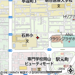 岡山県岡山市北区寿町5-8周辺の地図