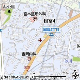 味の民芸 岡山国富店周辺の地図