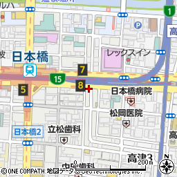 神戸牛和ノ宮　黒門千日前店周辺の地図