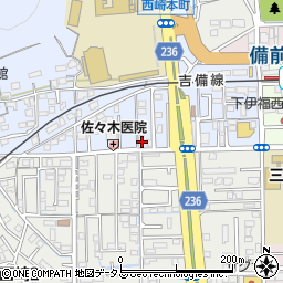 岸本商店周辺の地図