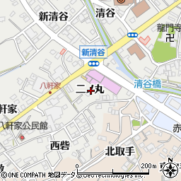 愛知県田原市田原町二ノ丸周辺の地図