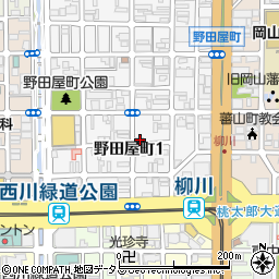 岡山県岡山市北区野田屋町1丁目9-1周辺の地図