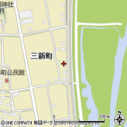静岡県浜松市中央区三新町91周辺の地図