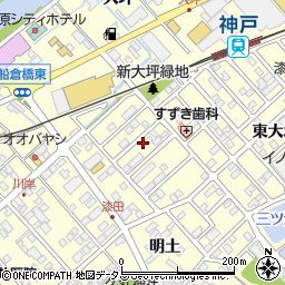 愛知県田原市神戸町新大坪26周辺の地図