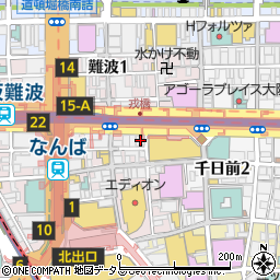 難波 鮨 よこ田周辺の地図