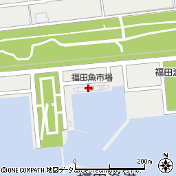 福田魚市場周辺の地図