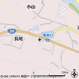 愛知県田原市野田町（長尾）周辺の地図